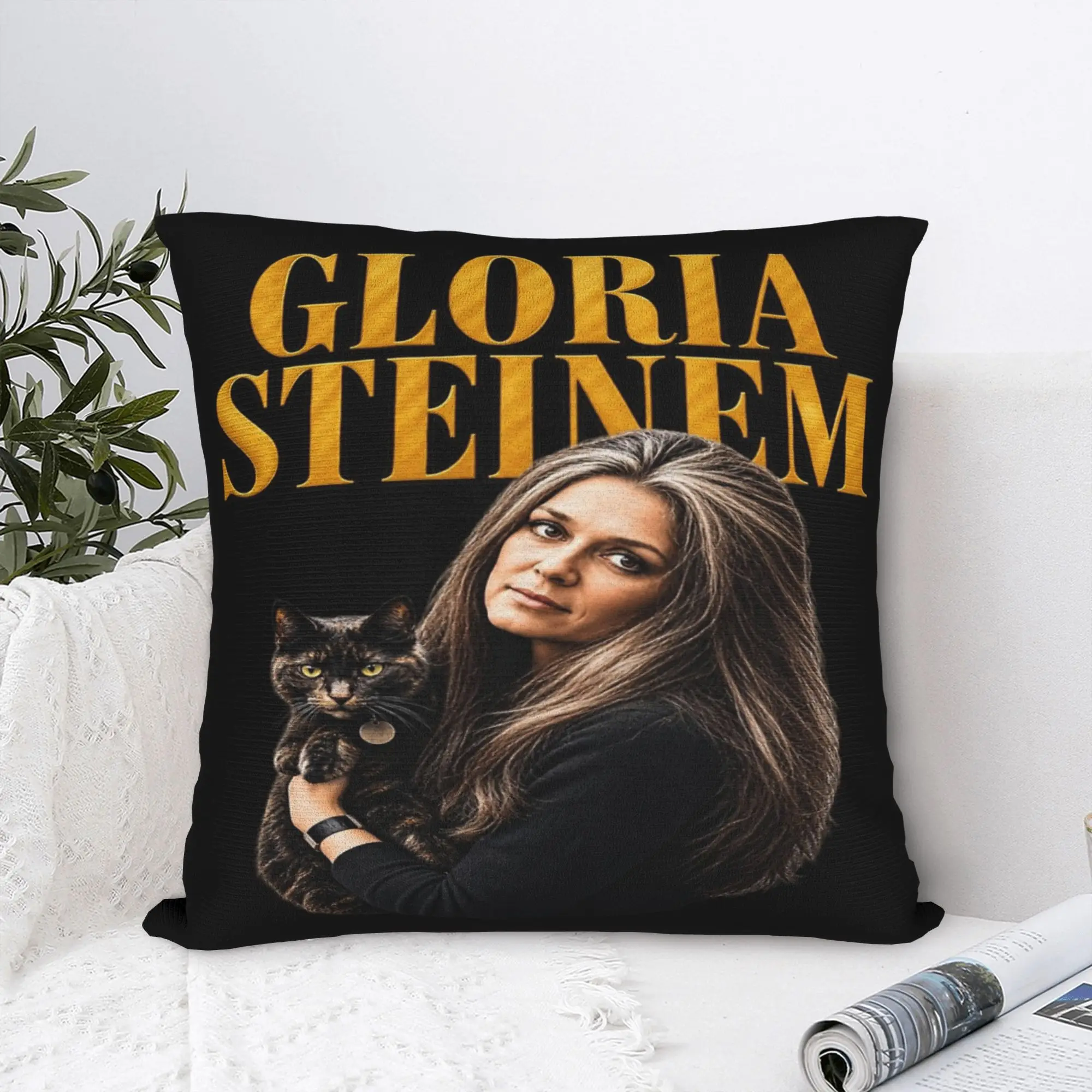 New Style Living Room RIP Gloria Steinem  Decoration Pillowcases Merch  Pillow Cover Square Multi Size