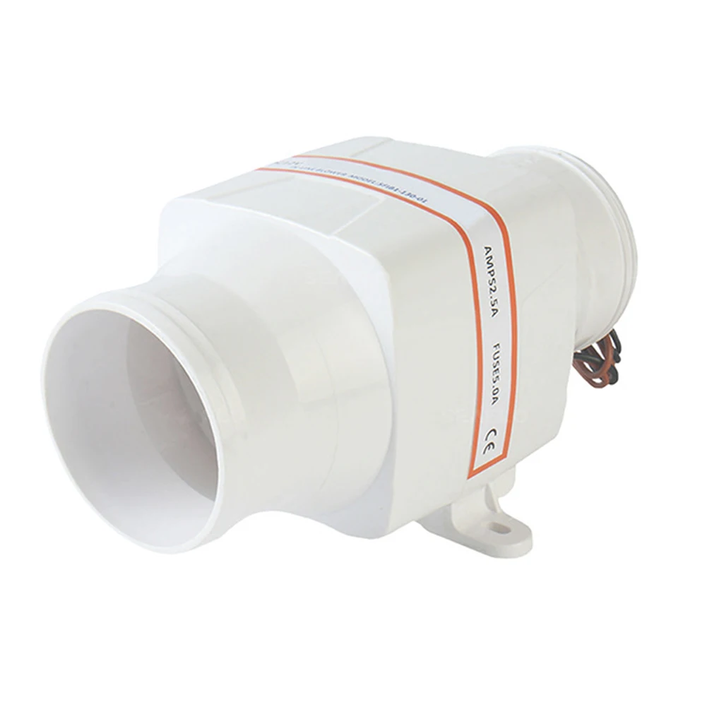

12V 4 Inch Marine Blower High Airflow Capability of 270 CFM ABS Housing Ideal for Engine and Galley Ventilation