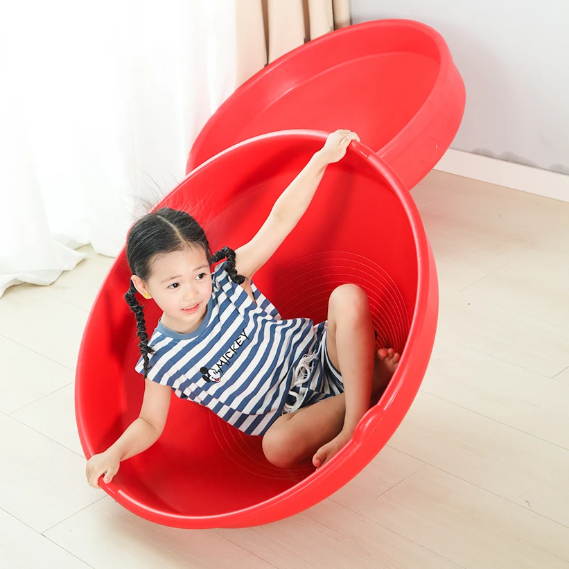 2022 Kindergarten child Sensory training equipment 360 degree rotating disc tumbler large balance gyroscope chair toys for Kids