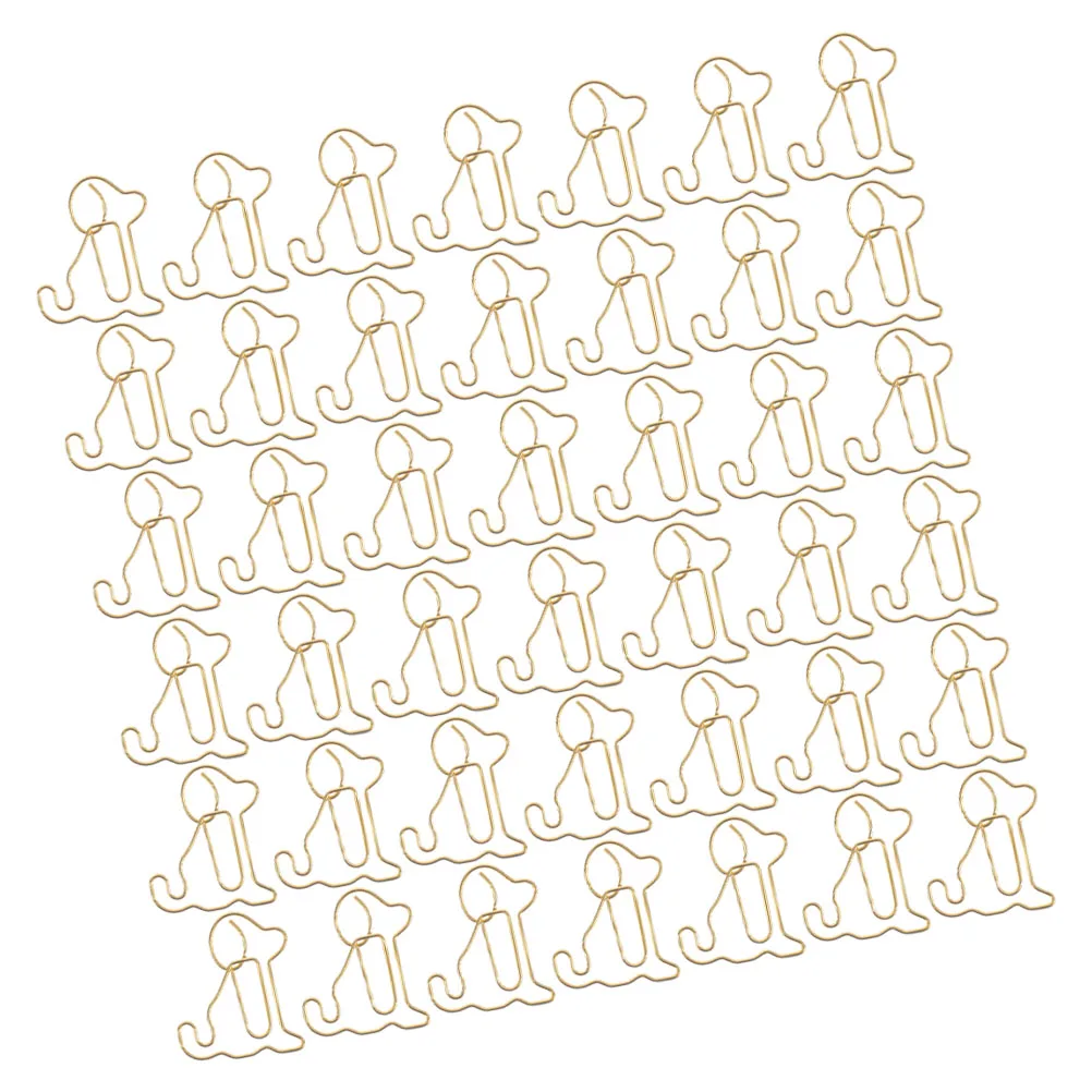 

100 Pcs Dog Themed Office Supplies Sitting Paper Clip Adorable Animal Clips Vacuum Assorted Shaped