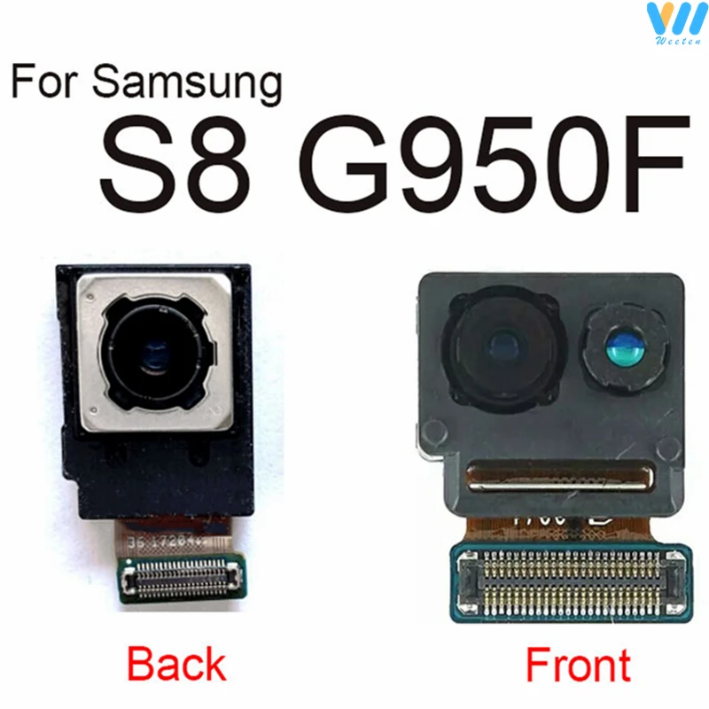 Front Rear Camera For Samsung Galaxy S8 G950F G950U/S8 Plus G955F G955U Back Main Front Facing Camera Module Flex Cable Parts