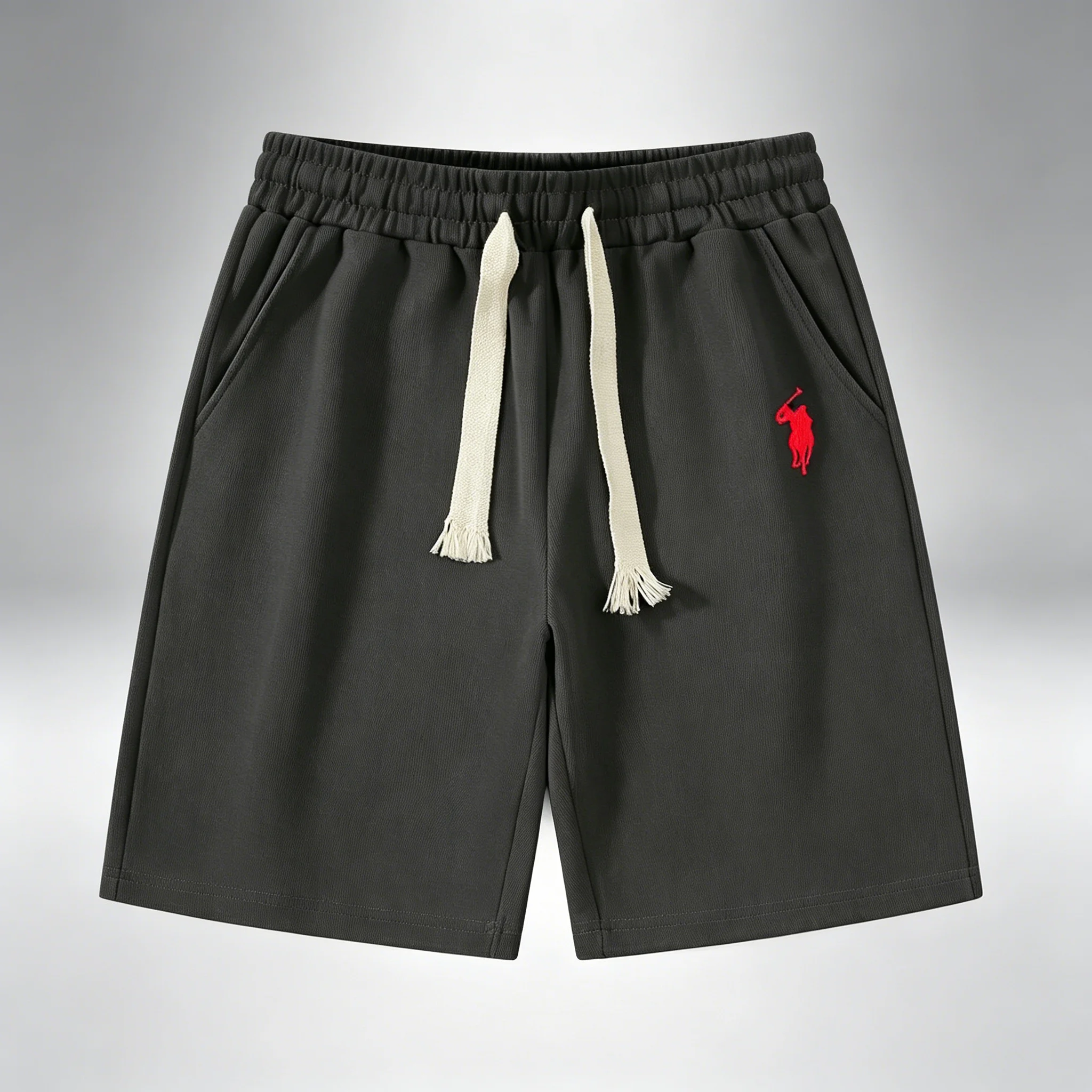 Men's summer casual sport pants, with embroidered horse pattern, suitable for vacation wear, gym or casual loose-fit men's pants