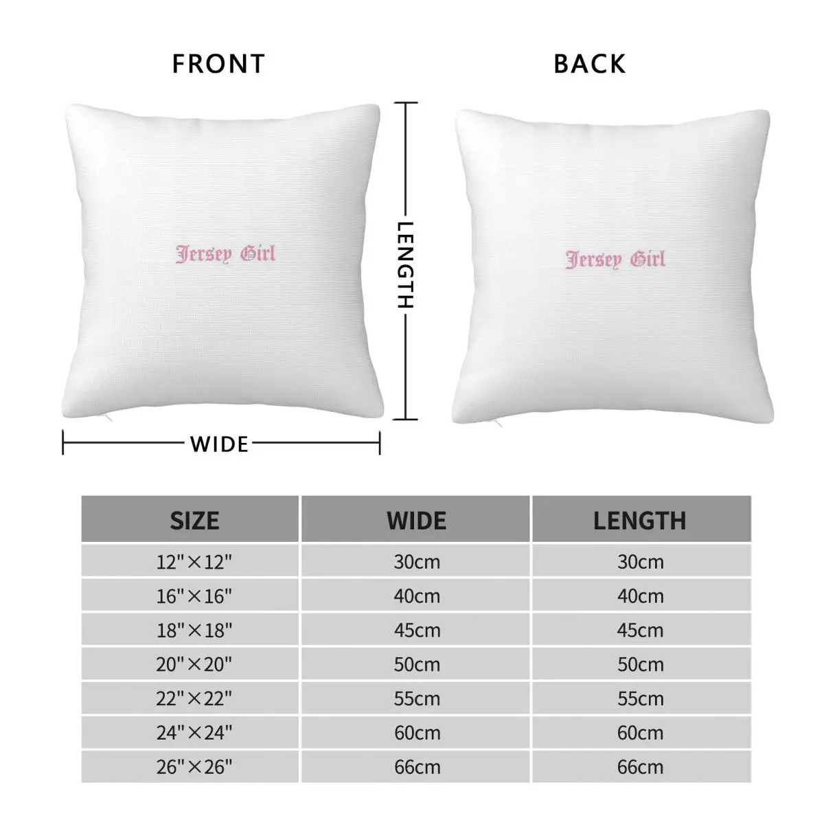 Jersey Girl Song Pillowcase Polyester Linen Velvet Pattern Zip Decor Throw Pillow Case Bed Cushion Cover Wholesale