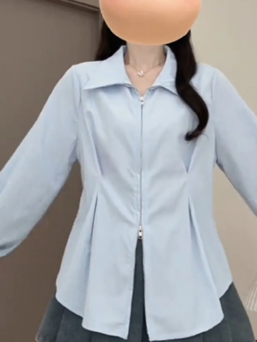 

Синий Длинный Све Slim Fit irt Тонкий однотонный корейский женский слэ больших размеров Внутренняя одежда Повседневная Ele Faionable
