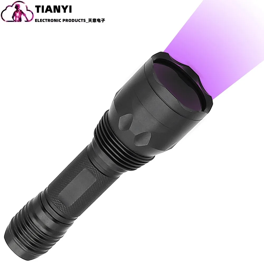 Super power violet flashlight detection fluorescent agent identification of authenticity fixed focus UV365nm lamp beads