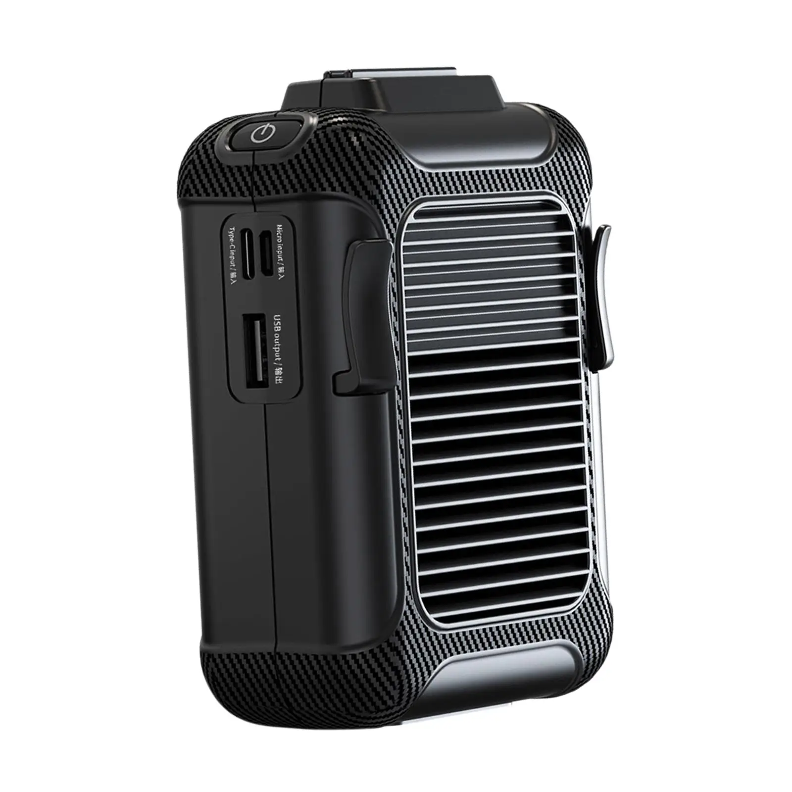 พัดลมแบบหนีบคาดเอวพัดลมคล้องคอไม่มีเสียงรบกวนสำหรับการเดินป่าในบ้านและการเดินทาง