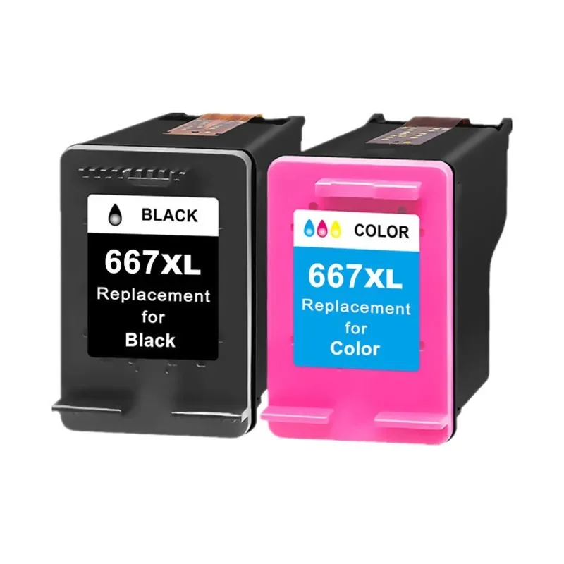 Compatible Ink Cartridge Replace For HP 667 667XL DeskJet Ink Advantage 1275 2374 2375 2376 2775 2776 Printer