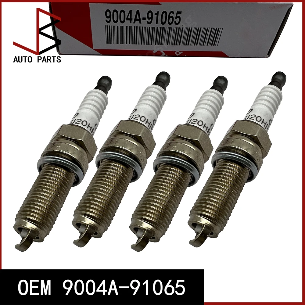 4 Pcs/set Spark Plug for Hyundai Accent IV Saloon (RB) 1.4 2010- OEM 9004A-91065 9004A91065 9004A 91065 XU20HR9 09482-00649