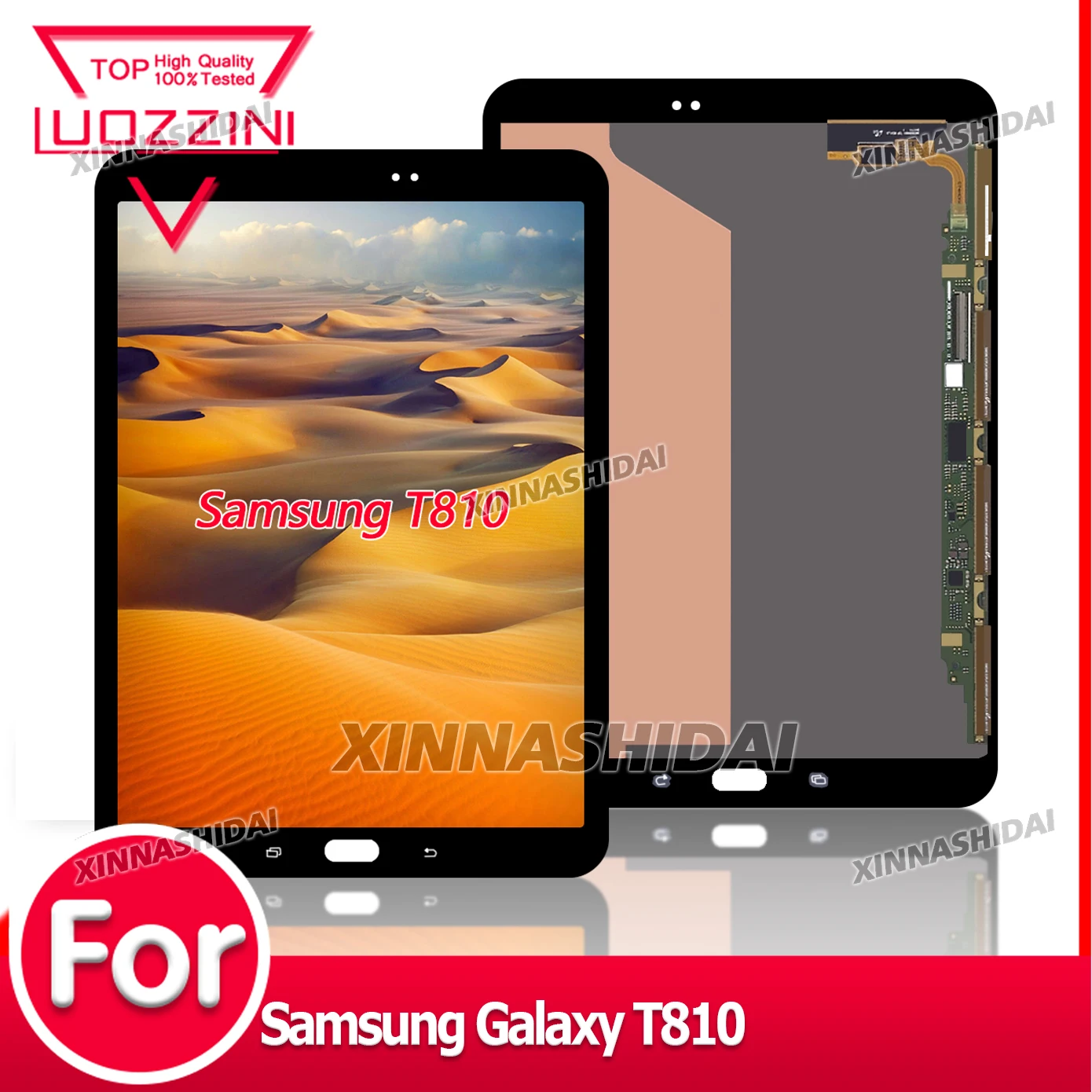 100% Tested T810 For Samsung Galaxy T810 LCD Display Touch Screen Digitizer for Galaxy T810 LCD Digitizer Glass Assembly Replace