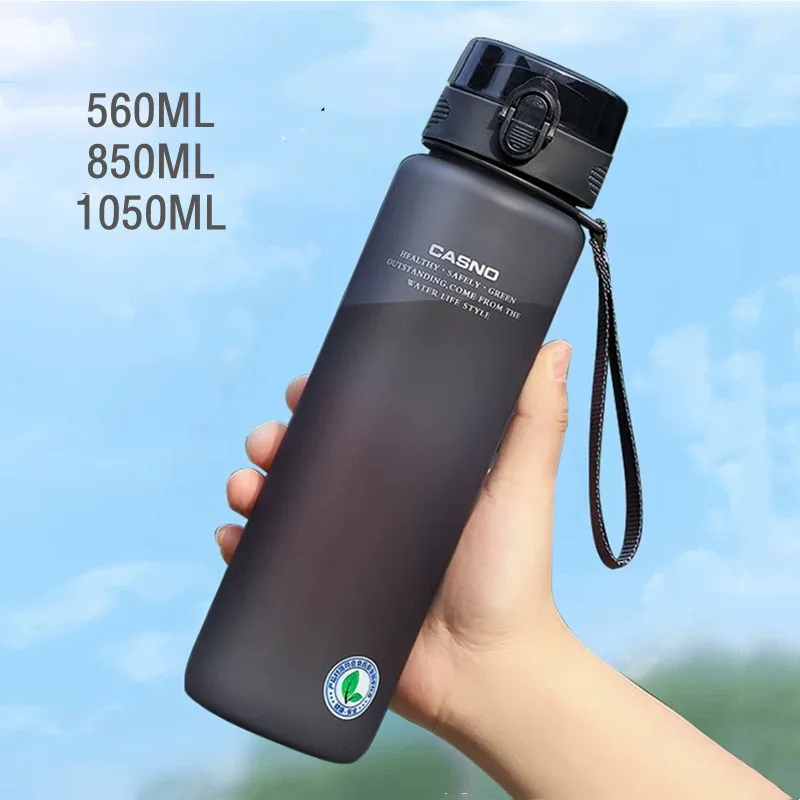 560ml/1050ml Portable Sport Water Bottle With Filter Durable Gym Fitness Outdoor Camping Cycling Hiking Drinking Plastic Bottles