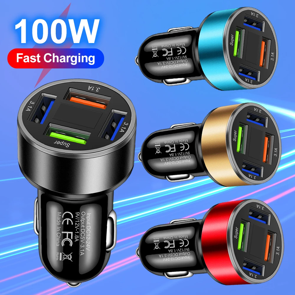 100W Car Charger Le…