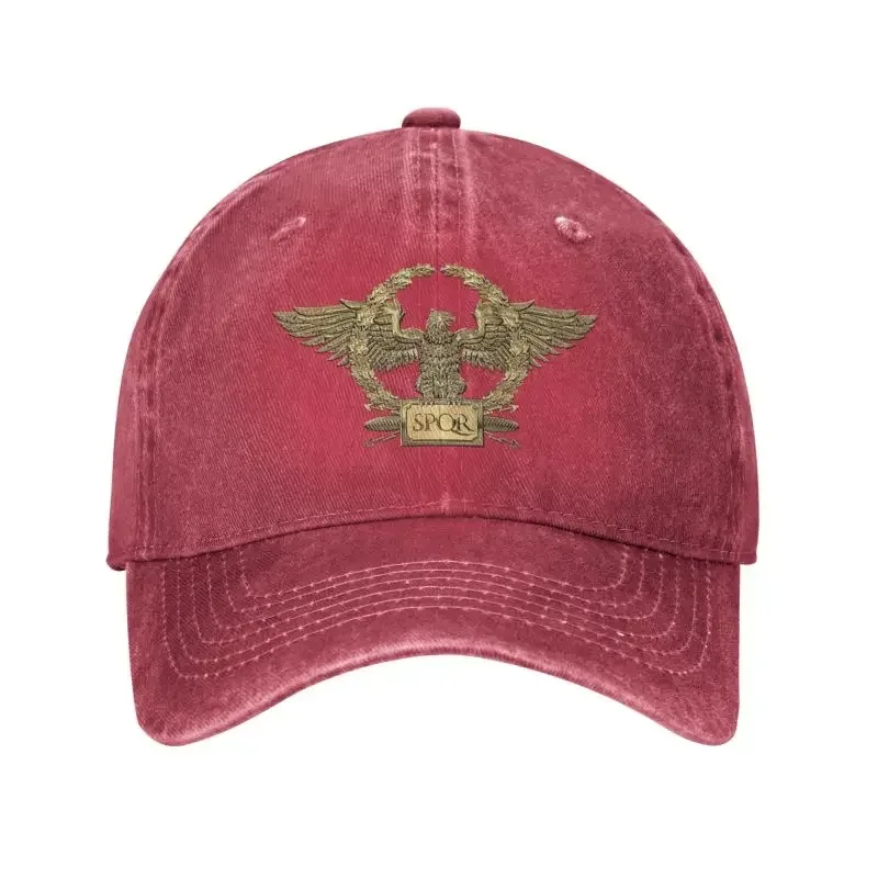 New Gold SPQR Roman Imperial Eagle Baseball Cap Sports Women Men's Adjustable Dad Hat Spring
