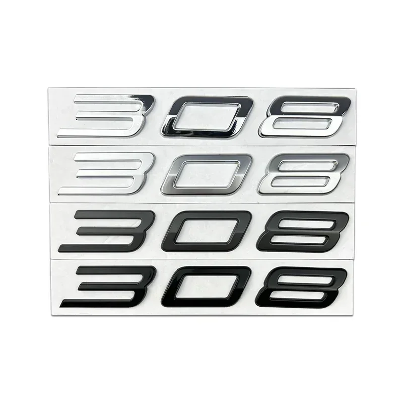 

New Metal Alloy Badge Car Trunk Emblem Letter Decal for Peugeot 308 Styling Rear Sticker Modification Accessories