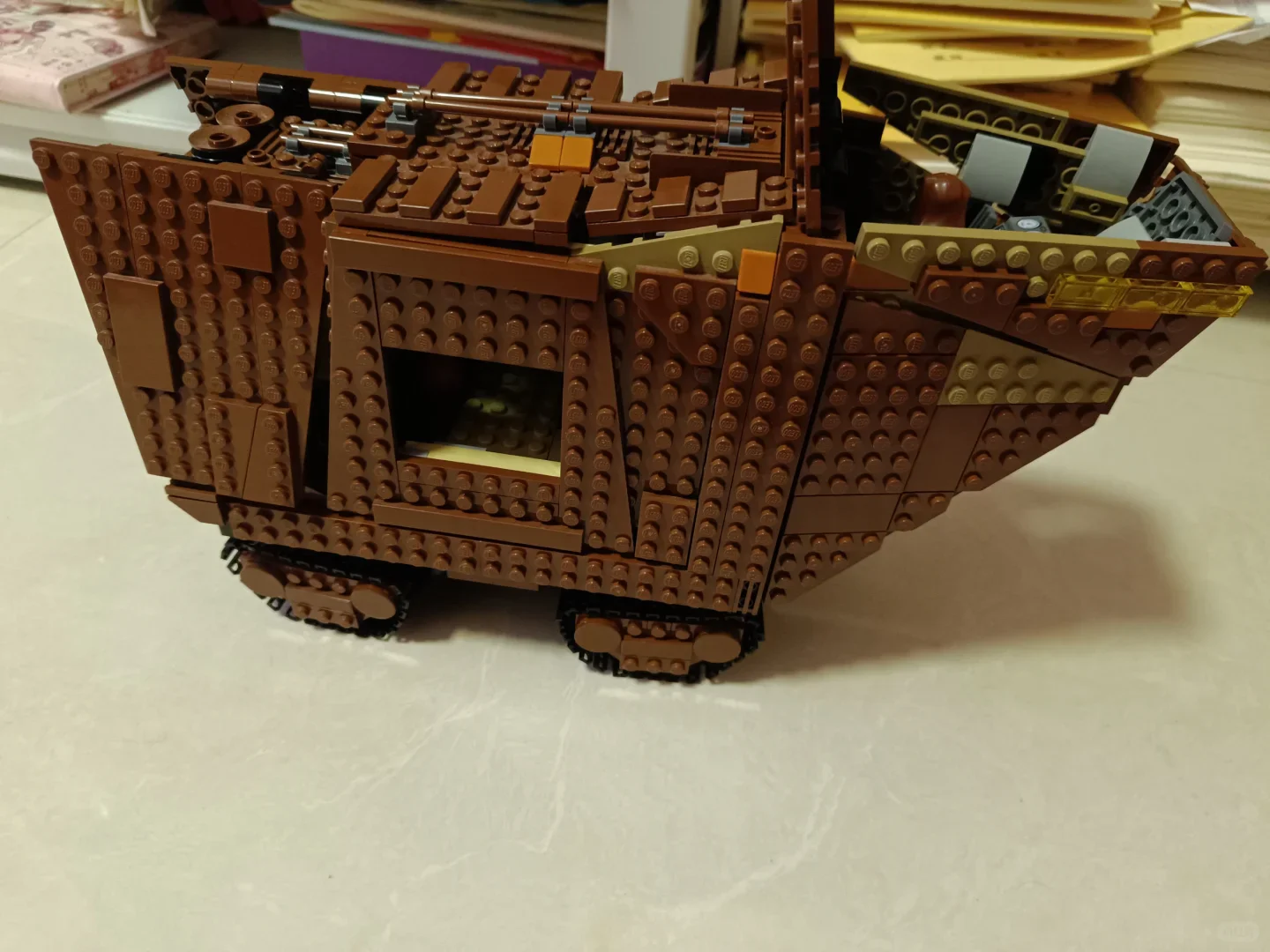 New MOC Desert Mobile Base Vehicle Model, Home Decor Display Ornament, Holiday & Birthday Gift
