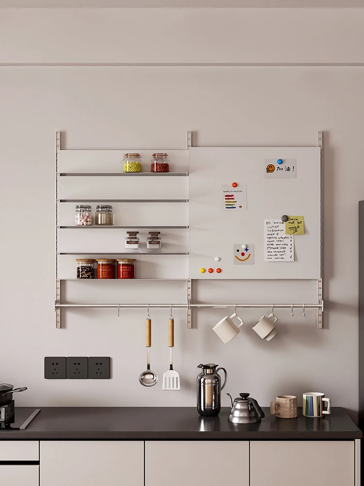 Wandgemonteerd rek Wandhanger van roestvrij staal voor keukengerei Huishoudelijke koffiehoek Multifunctioneel gerechtenbadopbergrek