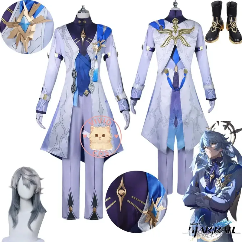 

Игра Honkai: Star Rail Косплей Аниме Sunday Костюм Love Live Ролевая игра Одежда для мужчин и женщин Парик Обувь для взрослых Хэллоуин Вечеринка