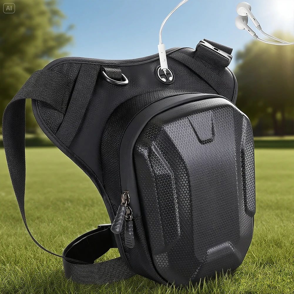 Motorcycle Leg Bag with Multi Pockets Motorcycle Waist Pack Drop Leg Pack Multifunctional Leg Pouch for Hiking Traveling Fishing