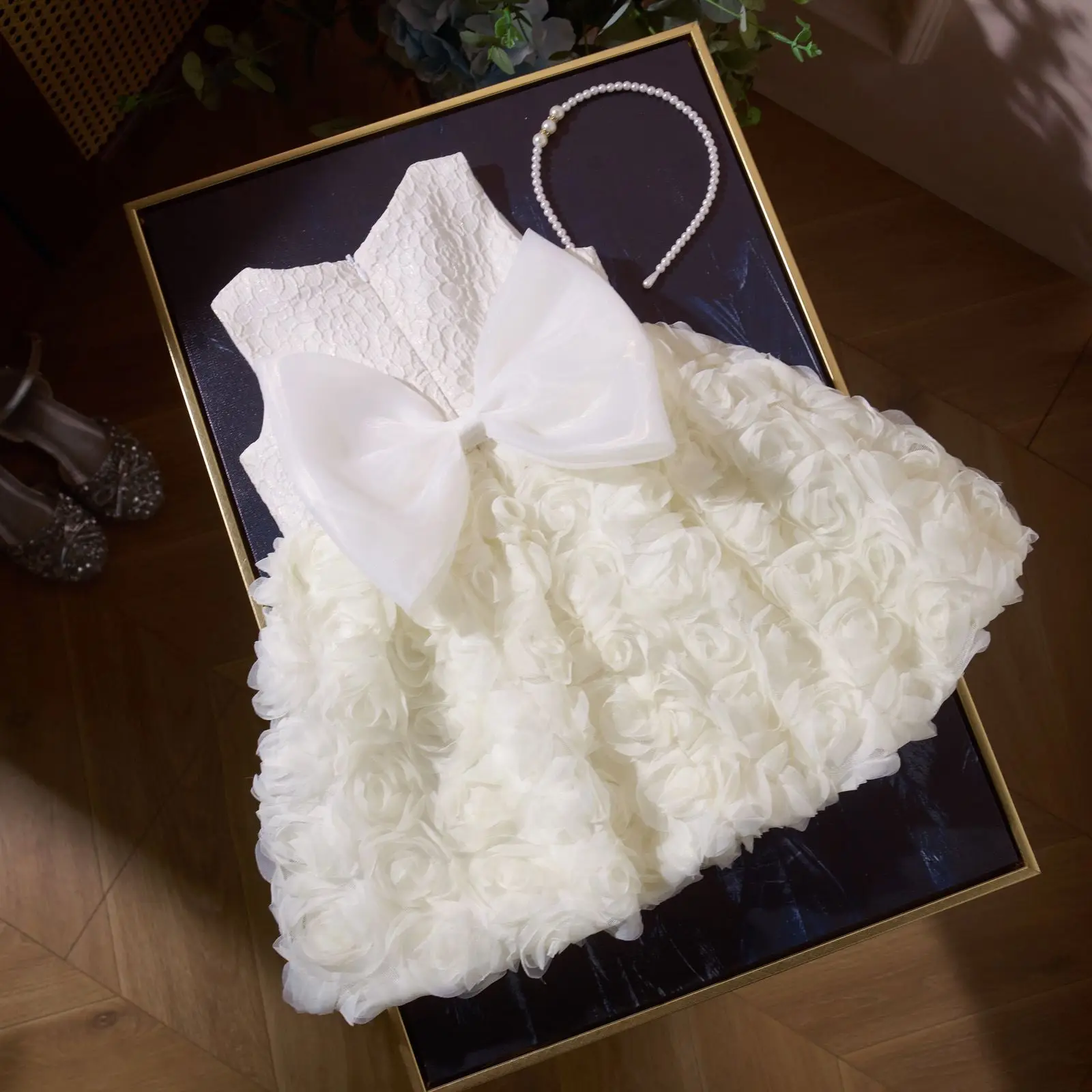 Girls Summer Dress Baby Fashion Versatile Pretty Princess Dress Super Cute Tulle Skirt Birthday Party Dress Puffed Skirt