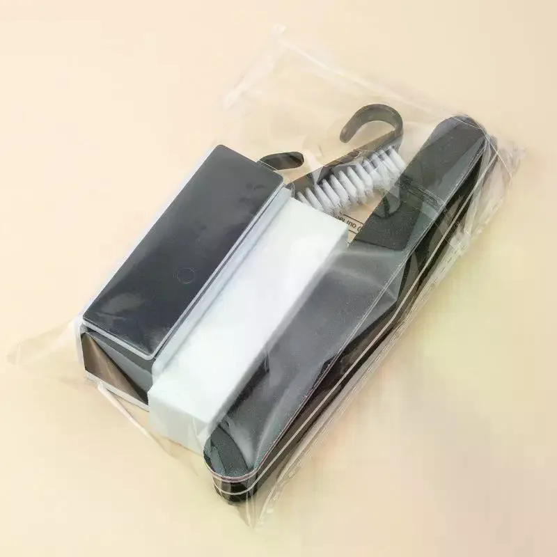 5 Pcs/Set Black Nail File Manicure Kit Double Sided Polishing Washable Files Sponge Buffer Block Acrylic Cleaning Brush DIY Set