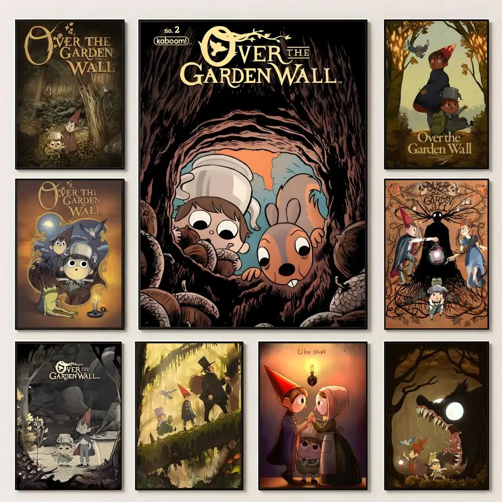 Anime Over the Garden Wall Poster HD Self Adhesive Waterproof Wall Art Ideal for Home Office Dorm Bedroom Great Gift