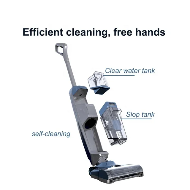 6500Pa High Suction With Charging Base Smart Sensor Cyclone Dust Collector Mop Sweeper Vacuum Cleaner