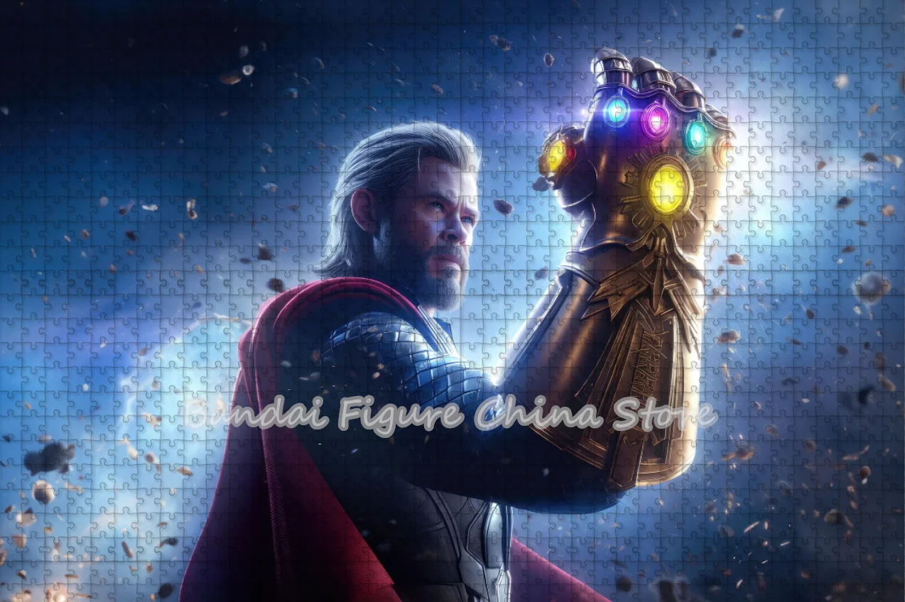 Thor Cosmic Convergence Gauntlet Disney Custom Puzzle Decompressed Game Toys 108/200/300/500/1000Pcs Diy Family Jigsaw Puzzle