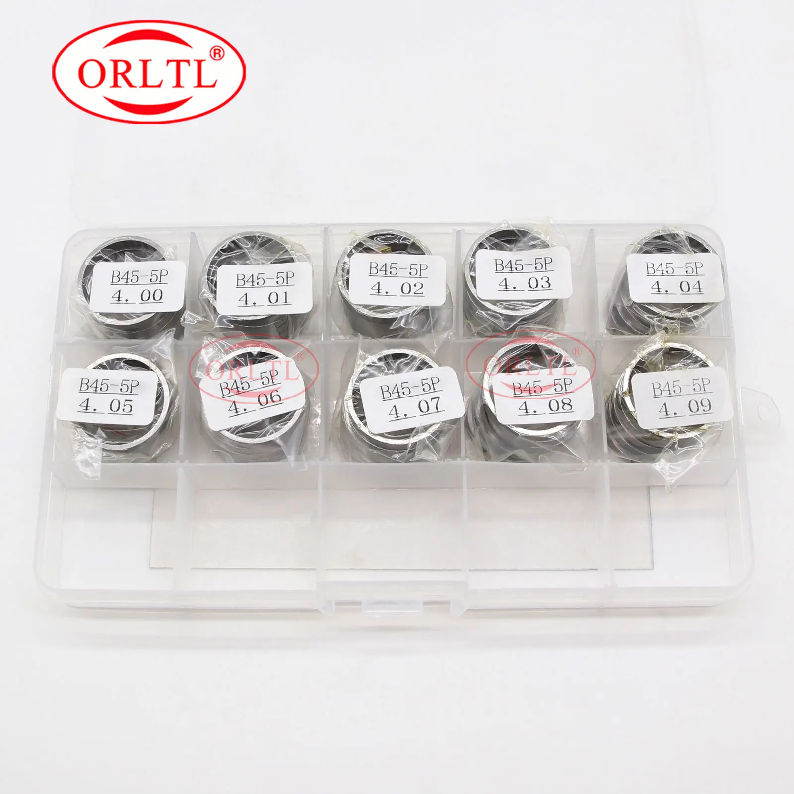50PCS B45 4-4.09mm Adjusting Shim Common Rail Injector Gasket Washer for DENSO 095000-0145 095000-0562 095000-1211 0950001211