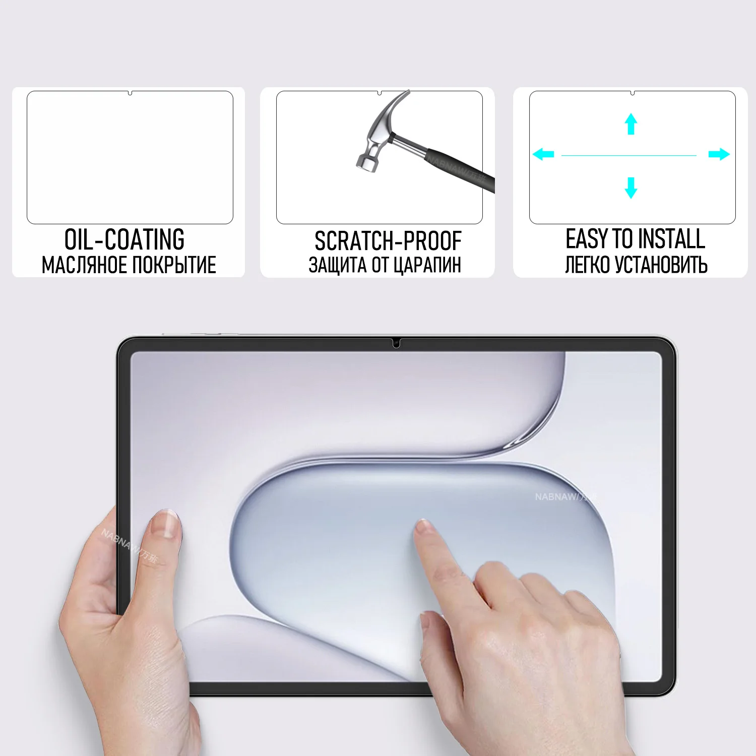 For Honor Pad 20 Pro Tempered Glass Screen Protector On Honor Pad 20 Pro Paperlike Damage-Proof Anti Scratch Film HD 2-Pack