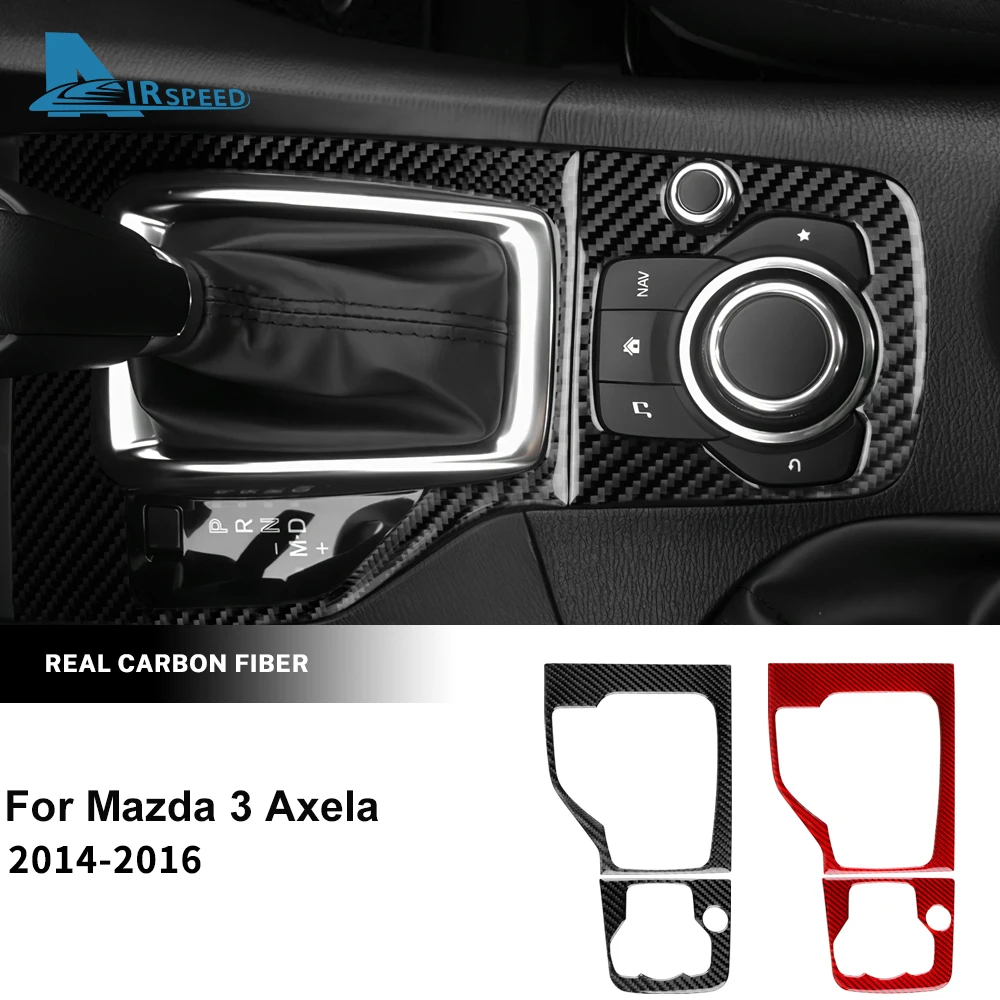 

Настоящая мягкая наклейка из углеродного волокна для Mazda 3 Axela 2014 2015 2016 LHD RHD Автомобильная панель переключения передач Аксессуары для внутренней отделки