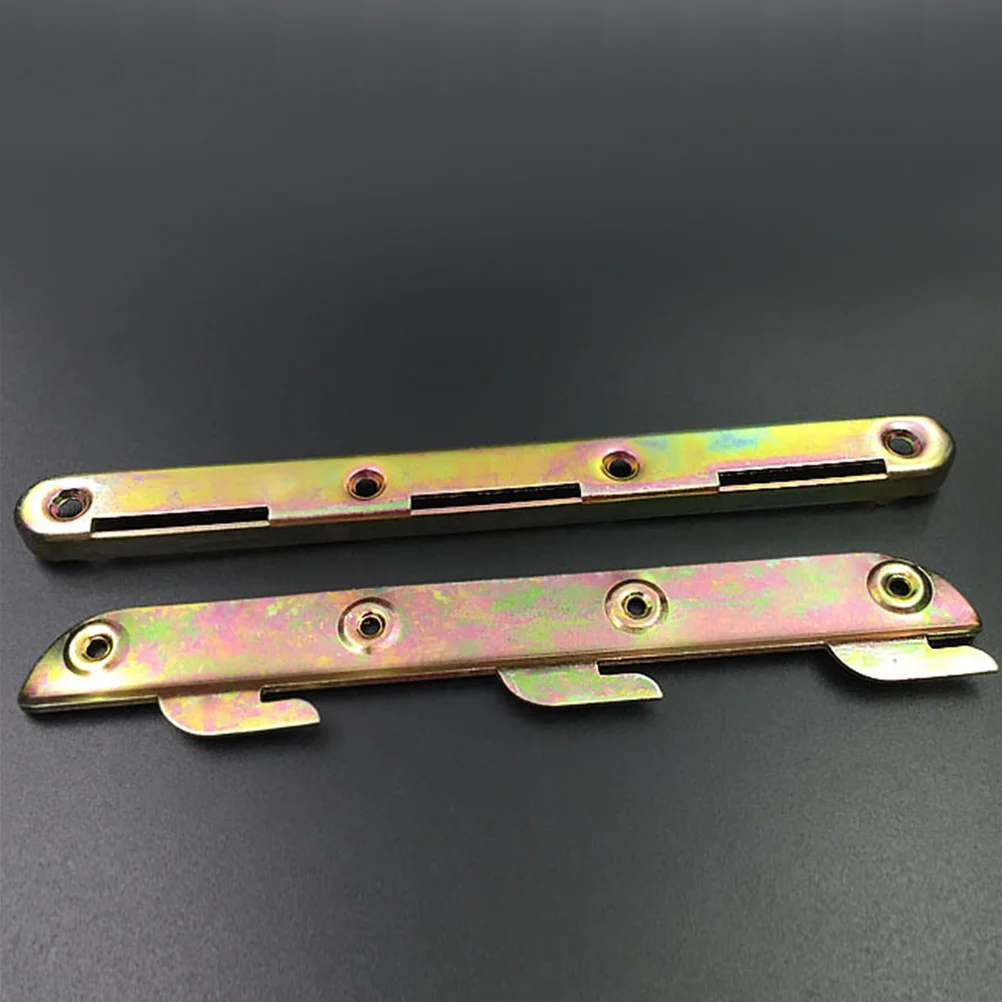 

4pcs Metal Hinge Accessory Thickened Bed Rail Bracket Heavy Duty Furniture Hardware For Bed Frame Connection Smooth Surface