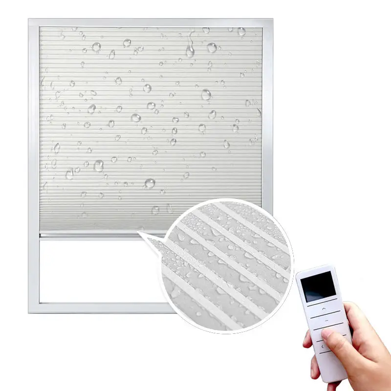 Motorized Electric Cellular Blackout Shade Day And Night Cordless Automatic Cellular Blinds Honeycomb Blinds For Windows