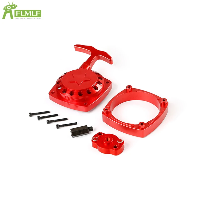 Legering CNC Super Easy Pull Starter Set Magnetisch Vliegwiel Bewerkingsvrij voor 1/5 HPI ROFUN ROVAN KM BAJA LT FG GoPed RedCat Rc Auto