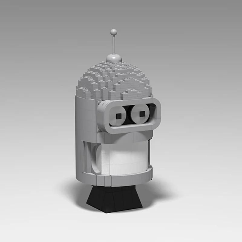 

500 шт., анимированные персонажи Futuramas Benders, модель головы Moc, DIY, образовательная модель, строительные блоки, креативная сборка, игрушка