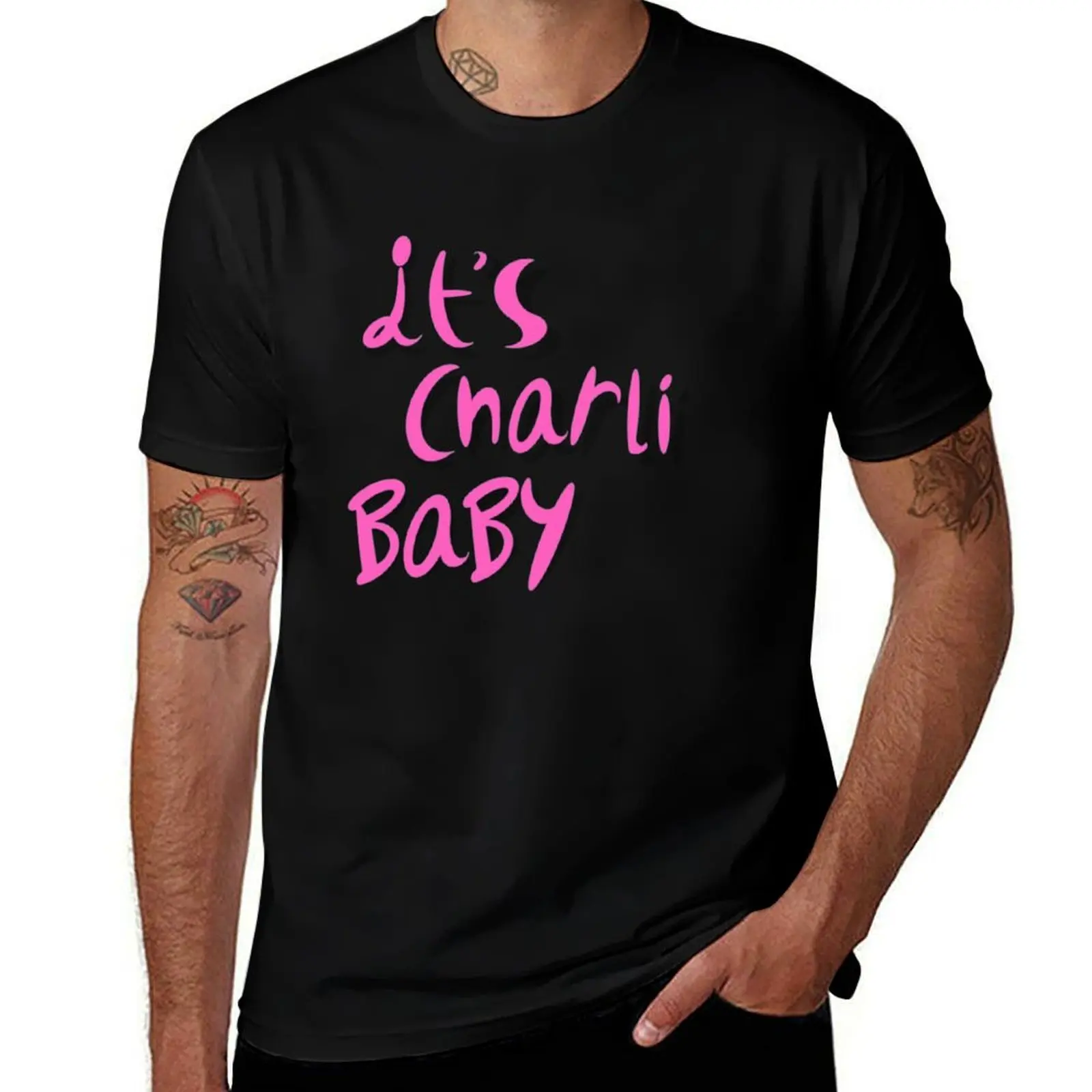 

It's charli baby T-Shirt Big Size Crew Neck T-Shirt