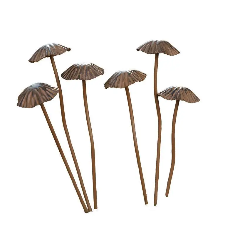 1Pcs Metal Mushroom Garden Stakes Retro Rusty Mushroom Plaque Garden For Yard Patio Lawn Outdoor Decor