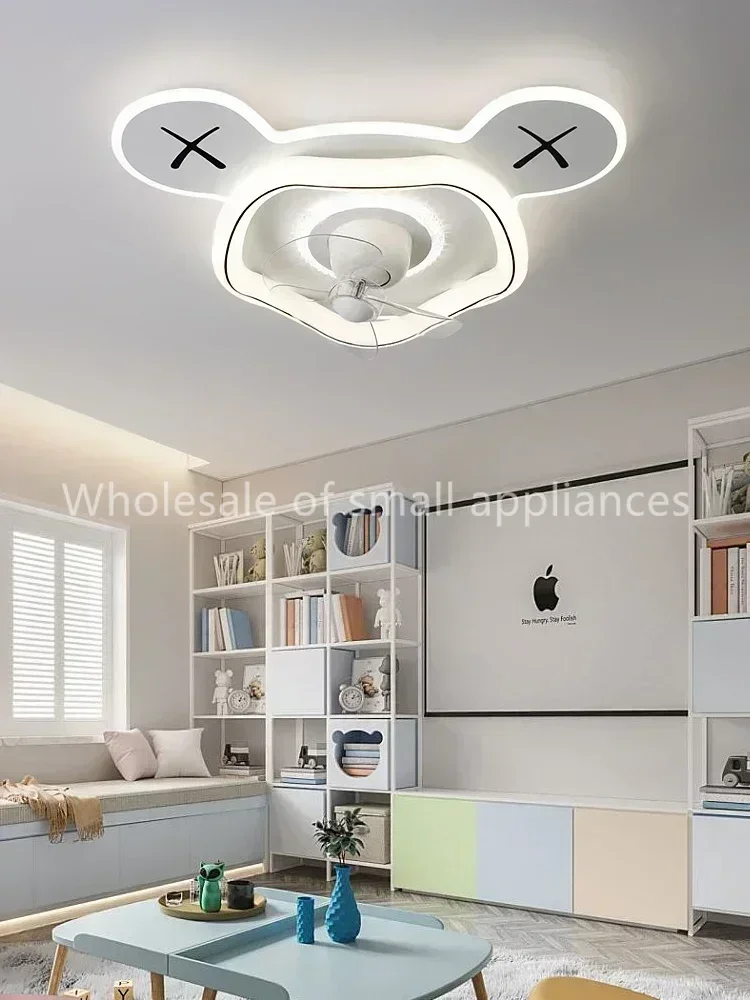 

Вентилятор для детской комнаты, современный мультяшный Микки, комната для мальчика и девочки, бесшумный вентилятор, потолочный светильник для спальни, 220 В
