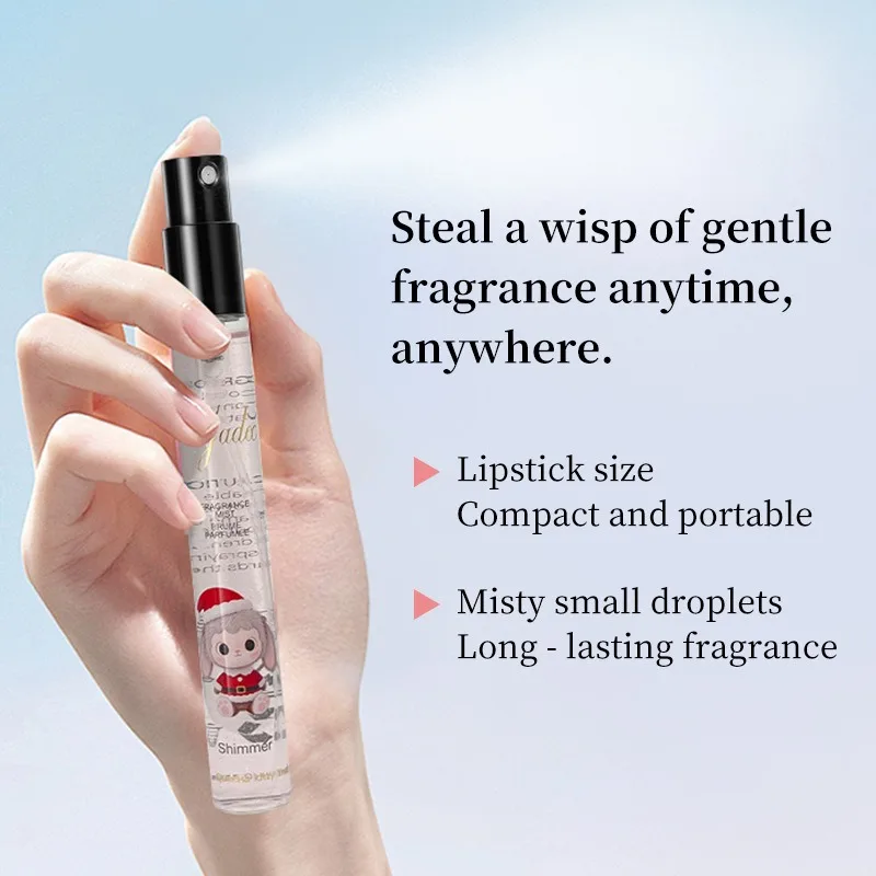 10ml*2 Perfume Gift Set Women Eau De Parfum Long Lasting Glitter Fragrance Portable Mini Scent Duo Elegant Sweet Luxury Premium