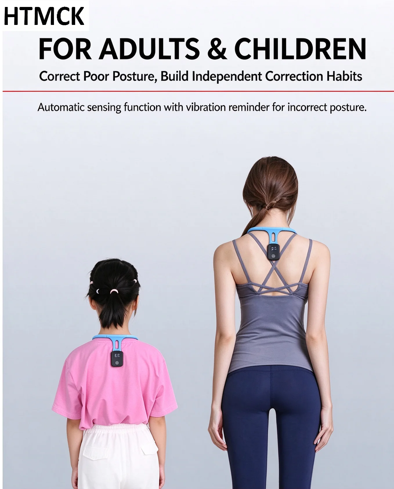 Smart Posture Reminder Corrector, Real-Time Monitoring Posture Training Tool for Kids & Adults gallery 5