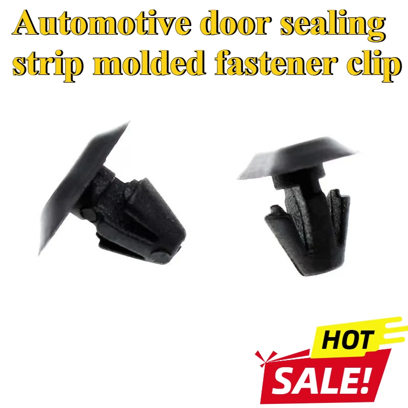 10Pcs Door Weather Strip Fastener Clips For Peugeot Citroen Renault Car Door Bottom Sealing Tape Moulding Retainer