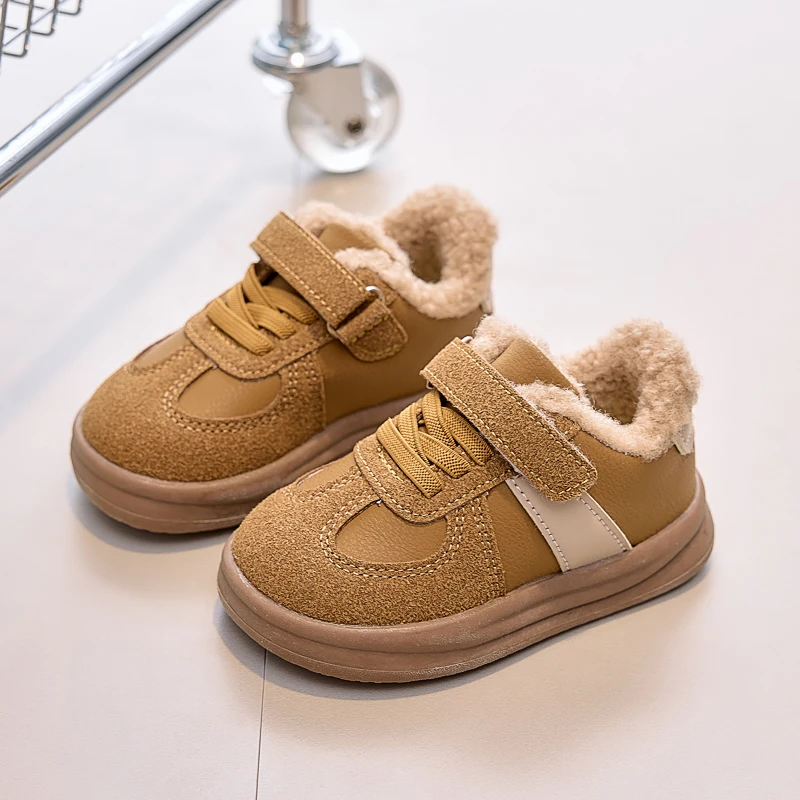 Girls Warm Shoes Toes Capped N - Snapback Hat Flat 评论和价格