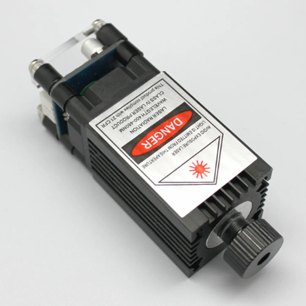 البعد البؤري القابل للتعديل 450 نانومتر 3.5 وات وحدة النقش والقطع بالليزر على الضوء الأزرق