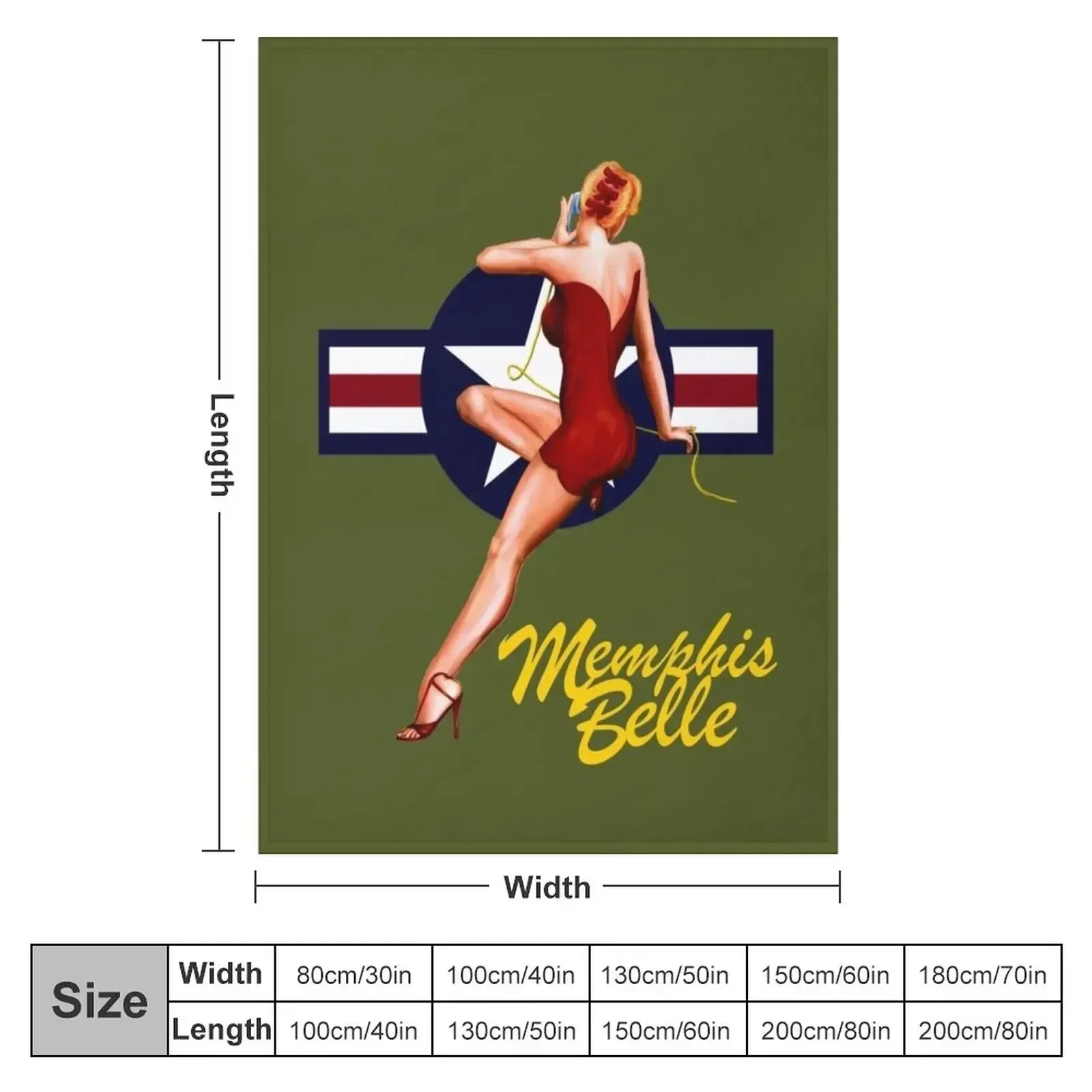 New The Memphis Belle Throw Blanket Soft Big Hairy Bed covers Luxury Brand Blankets