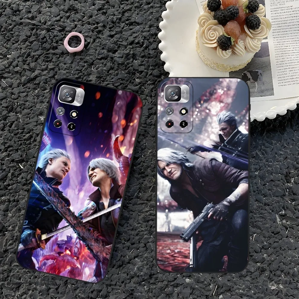 D-DEVIL-Game-MAY-CRY Phone Case for Xiaomi Redmi Note 14 13 12 11 9 Ultra 10 Lite POCO F4 F5 X5 Pro Plus Cover