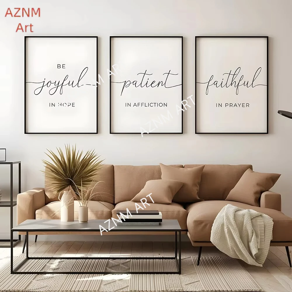 Bible Verse The Lord Your God Is Good Minimal Christian Scripture Wall Art Canvas Painting Posters For Living Room Home Decor