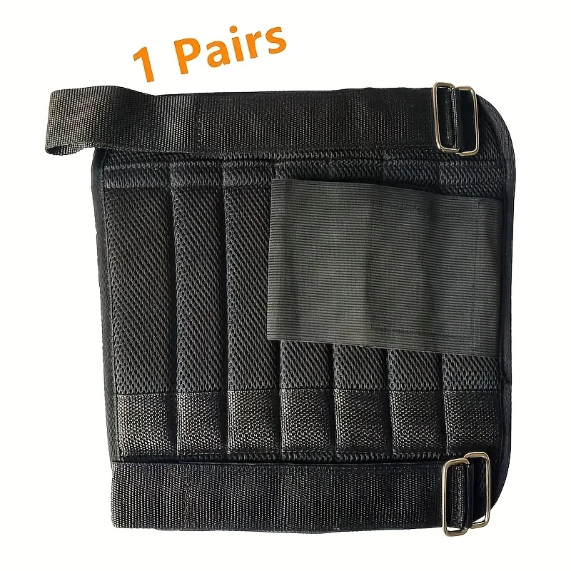 زوج من أكمام الساق مع أوزان للكاحل قابلة للتعديل، تستخدم لتمارين الرياضة واللياقة البدنية