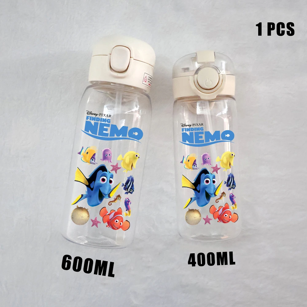 Disney Finding Nemo Large Capacity Transparent Water Cup Portable Sports Outdoor Cartoon Animation Dory Nemo Bruce Children Run