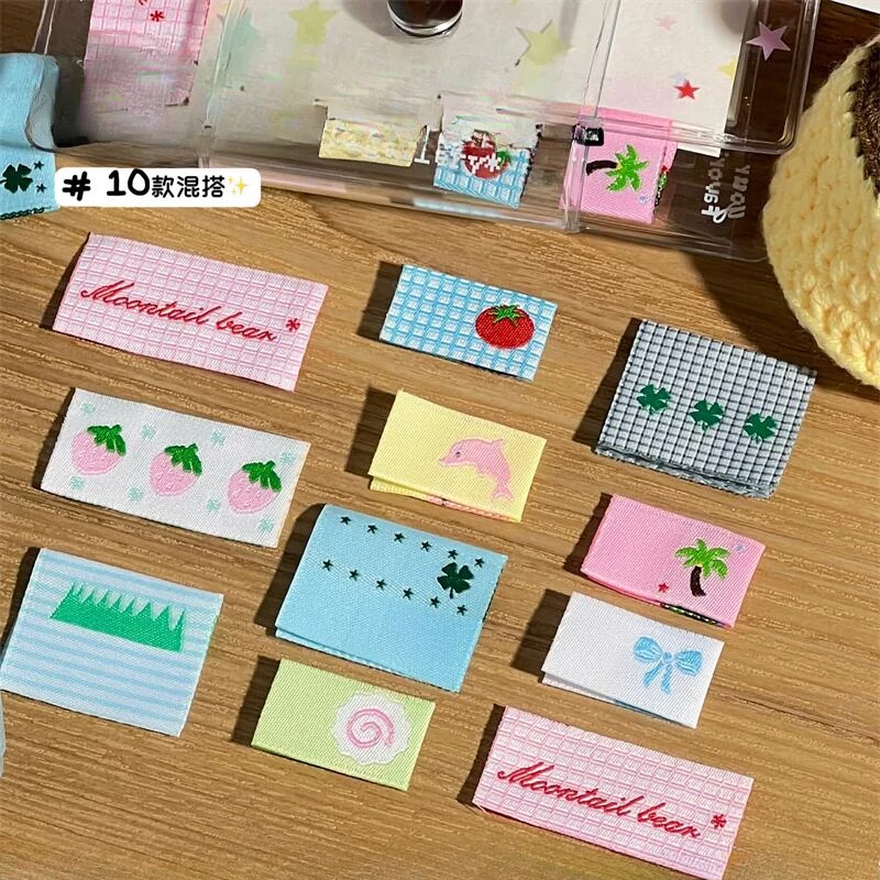 Fresh and cute embroidery cloth sticker hand account decoration DIY Korean label decorative embroidery