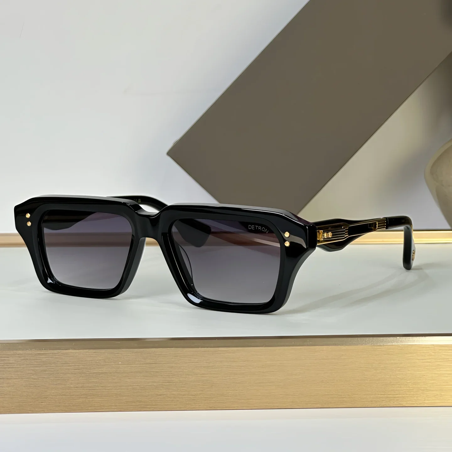 

DETRON 459S SIZE 52-17-14 Top High Quality Sunglasses For Men Titanium Style Fashion Design Sunglasses For Womens With Box