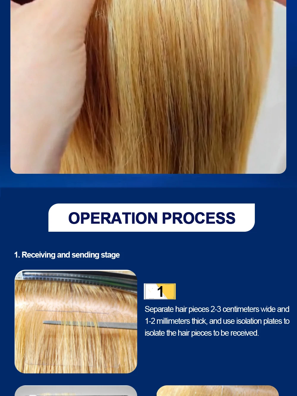 Salon Grade Hair Extension Tool Set, Fast Curing Comb Line System Application Kit