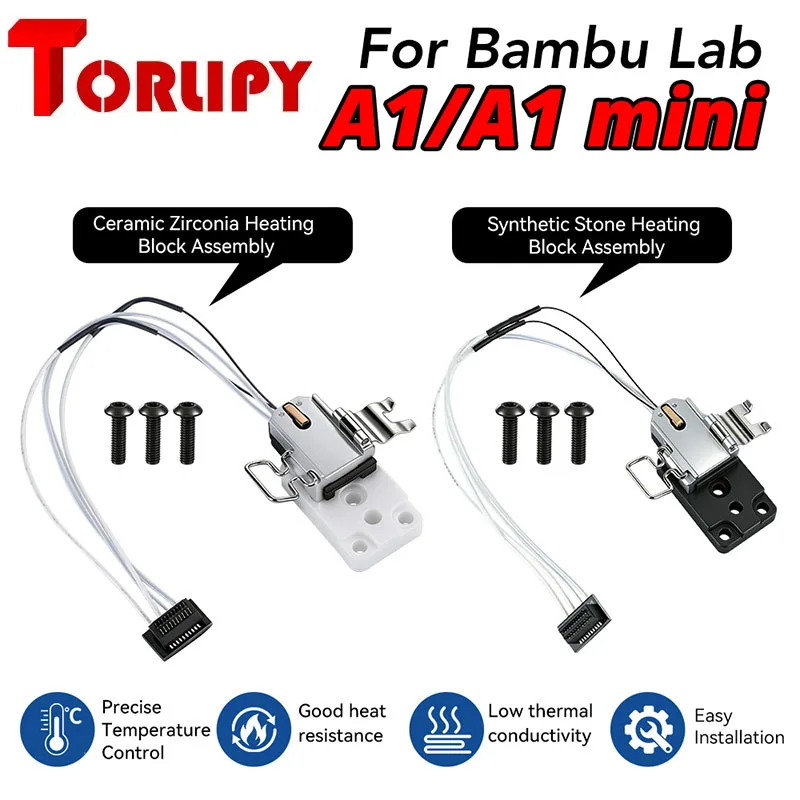 For Bambu Lab A1/A1mini Hotend Heating Assembly High-Temp Resistant Quick ReleaseThermal Insulation Extruder Kit 3DPrinter Parts